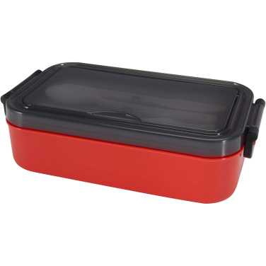 Logo trade promotional gifts picture of: Snappy lunch box and cutlery set