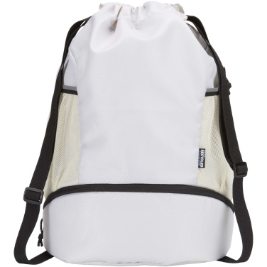 Logotrade promotional giveaways photo of: Nomad GRS recycled sports drawstring bag with bottom compartment 18L