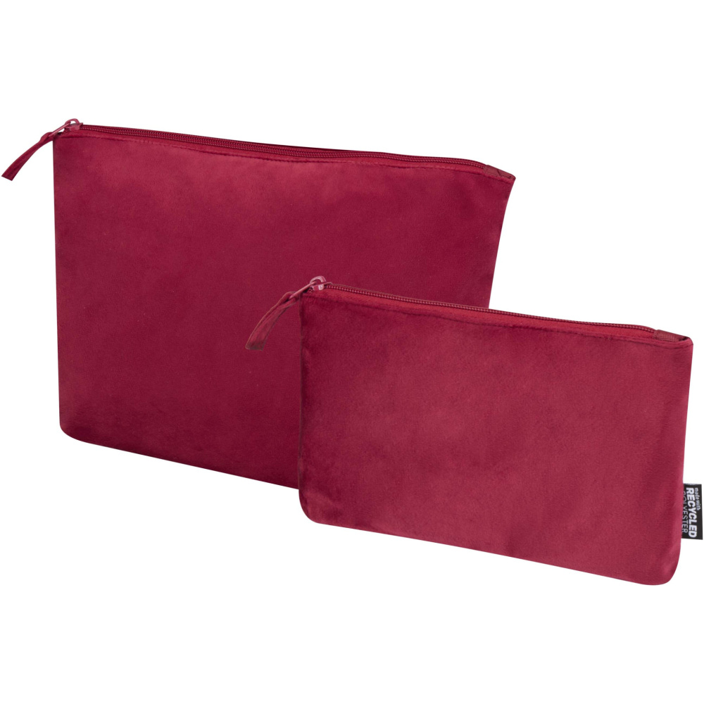 Logotrade promotional giveaway picture of: Swift GRS recycled velvet toiletry bag set