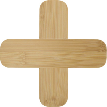 Logotrade advertising product picture of: Croc bamboo trivet - large