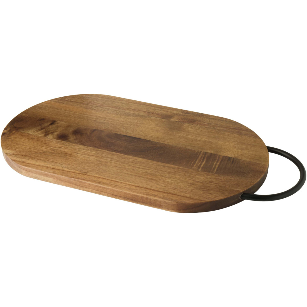 Logo trade promotional giveaways image of: Julienne acacia wood chopping board with handle