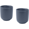 Male 90 ml ceramic espresso cups - set of 2, Hale Blue