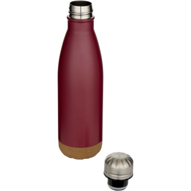 Logotrade corporate gift picture of: Cove 500 ml double wall vacuum insulated stainless steel water bottle with cork details