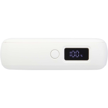 Logo trade promotional merchandise photo of: Acrux 10.000 mAh 35W tablet power bank with built in Type-C cable - made from recycled plastic