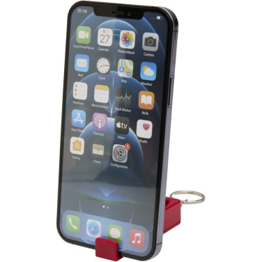 Logo trade corporate gifts picture of: Aggia recycled plastic phone stand with fidget toy