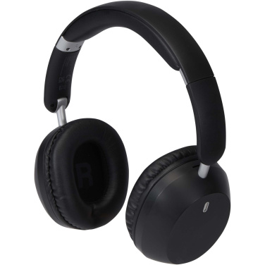 Logo trade promotional giveaways image of: Hoggar recycled plastic over-ear foldeable ANC and ENC headphones