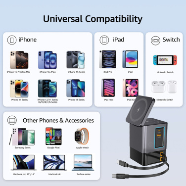 Logotrade corporate gift picture of: Urban Vitamin Sacramento 105W GAN charger+retractable cables