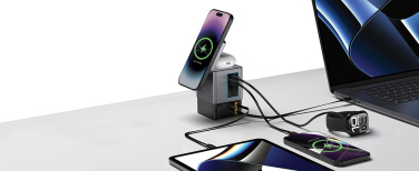 Logotrade promotional giveaway picture of: Urban Vitamin Sacramento 105W GAN charger+retractable cables