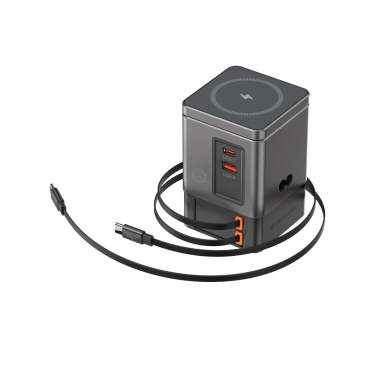 Logotrade promotional product picture of: Urban Vitamin Sacramento 105W GAN charger+retractable cables