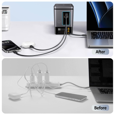 Logotrade corporate gift image of: Urban Vitamin Sacramento 105W GAN charger+retractable cables