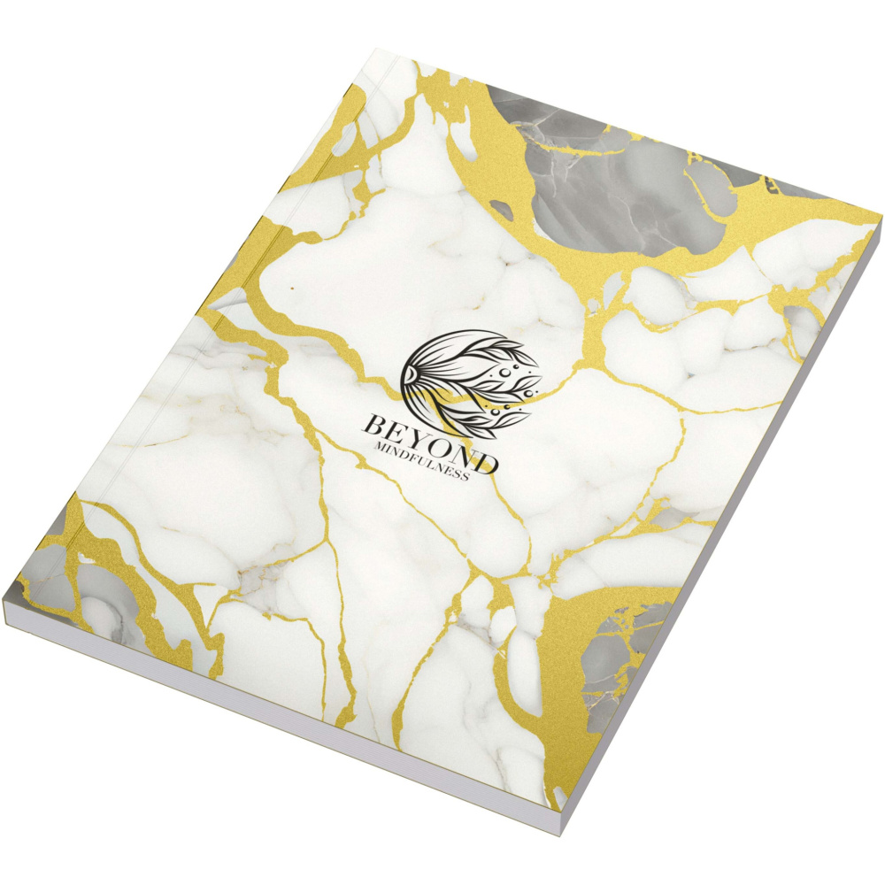 Logo trade corporate gifts picture of: Novella Austen A5 metallic soft cover notebook - 100 sheets
