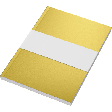 Logo trade promotional gifts picture of: Novella Austen A5 metallic soft cover notebook - 100 sheets