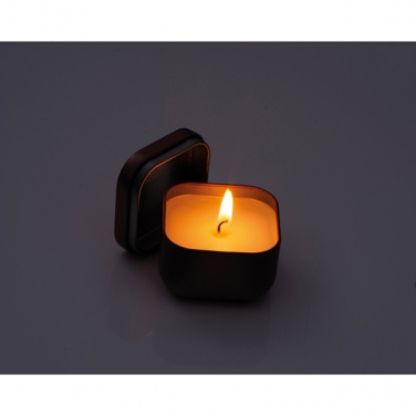 Logo trade promotional items image of: Candle in tin PRAGUE