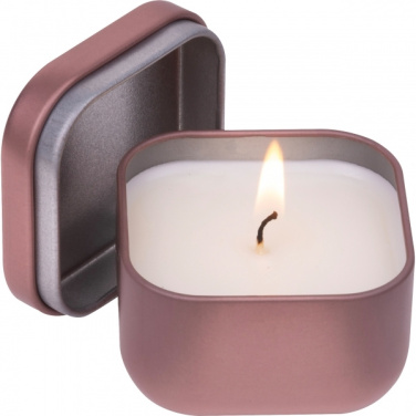 Logo trade advertising products picture of: Candle in tin PRAGUE