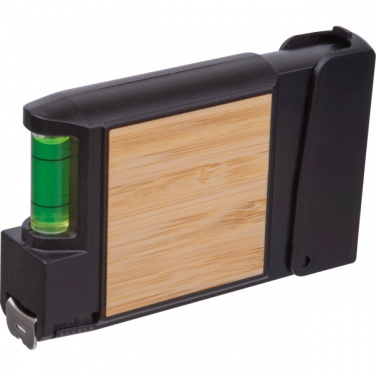 Logo trade promotional giveaways picture of: 3-Meter Tape Measure with Level HALIFAX