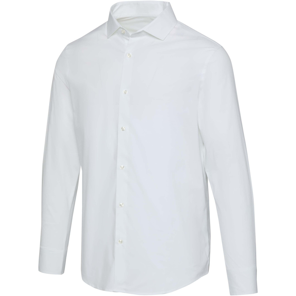 Logo trade promotional giveaways image of: Carnelian poplin men's shirt