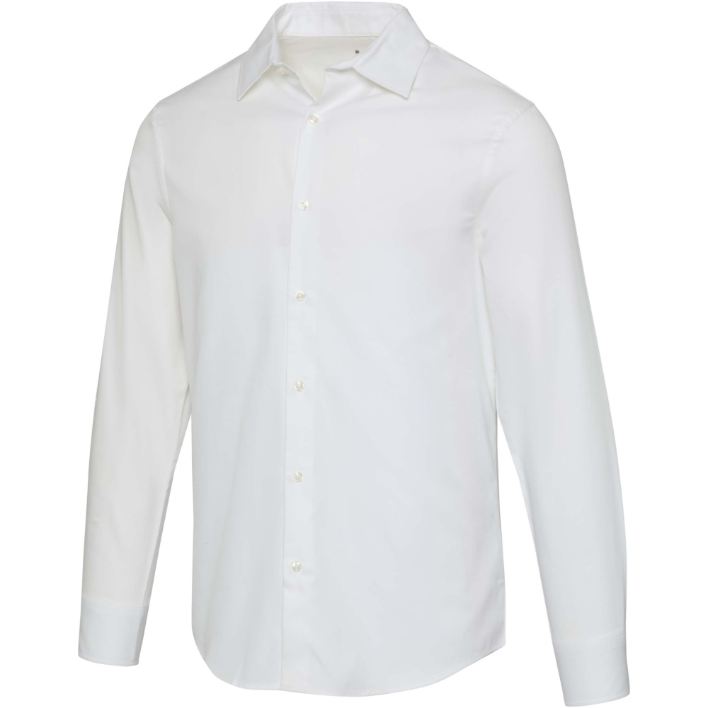 Logo trade promotional giveaway photo of: Citrine twill men's shirt