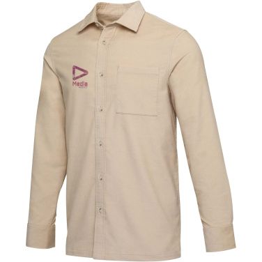 Logo trade promotional giveaways image of: Alum corduroy unisex shirt