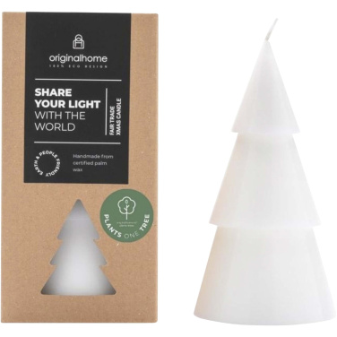Logo trade advertising products picture of: Originalhome Xmas tree candle - L