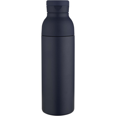 Logotrade advertising product image of: Illuminate 650 ml RCS recycled double wall stainless steel water bottle with 3-piece lid set