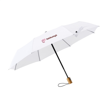 Logo trade promotional merchandise picture of: Michigan foldable RCS RPET umbrella 21 inch
