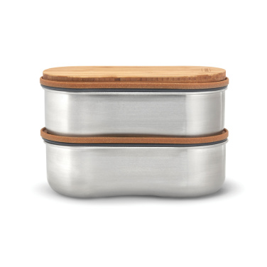 Logotrade promotional item image of: Black+Blum Stainless Steel Double Bento Box