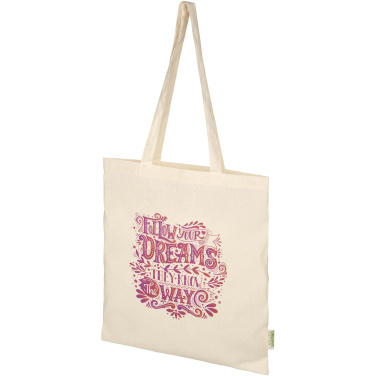 Logo trade promotional merchandise photo of: Odisha 100 g/m² OCS organic tote bag 7L