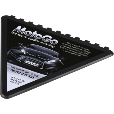Logo trade promotional merchandise image of: Frosty triangular recycled plastic ice scraper
