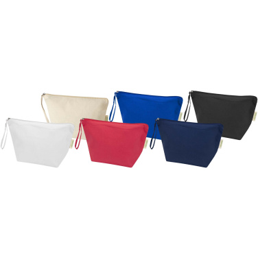 Logo trade promotional giveaways image of: Odisha 180 g/m² OCS organic large accessory pouch 3L