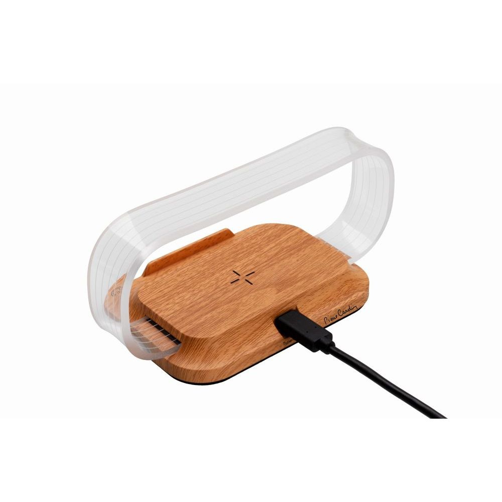 Logo trade business gifts image of: Phone stand with wireless charger JEROME Pierre Cardin