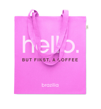 Logo trade promotional gifts picture of: Recycled cotton shopping bag