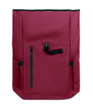 Logo trade advertising products picture of: Rolltop laptop rucksack 600D