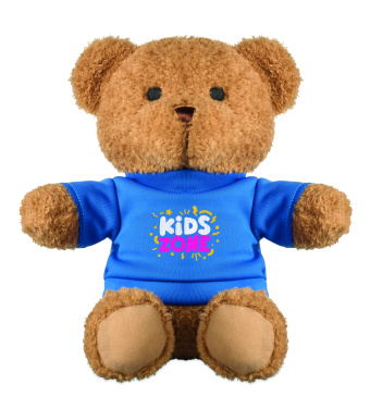 Logo trade promotional items image of: Teddy bear with t-shirt 23 cm