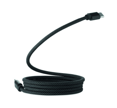 Logo trade advertising product photo of: Braided magnetic cable in RPET