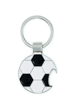 Logotrade promotional gift picture of: Football keyring with opener