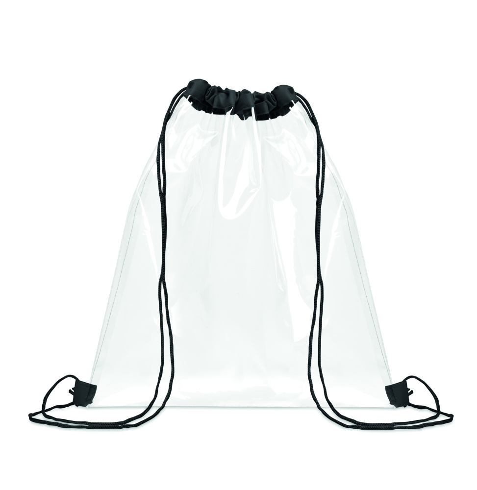 Logotrade promotional products photo of: Transparent drawstring bag