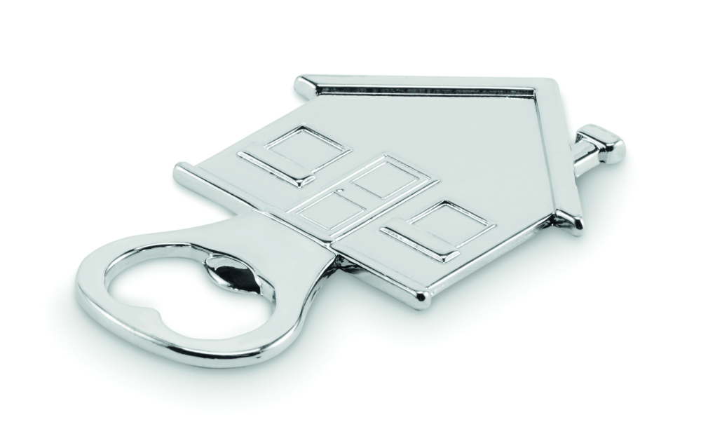 Logo trade promotional merchandise photo of: House shape bottle opener