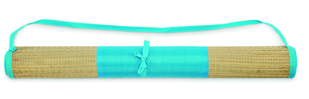 Logo trade promotional giveaways picture of: Natural straw beach mat