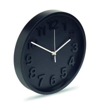 Logo trade promotional giveaways picture of: Wall clock in PP