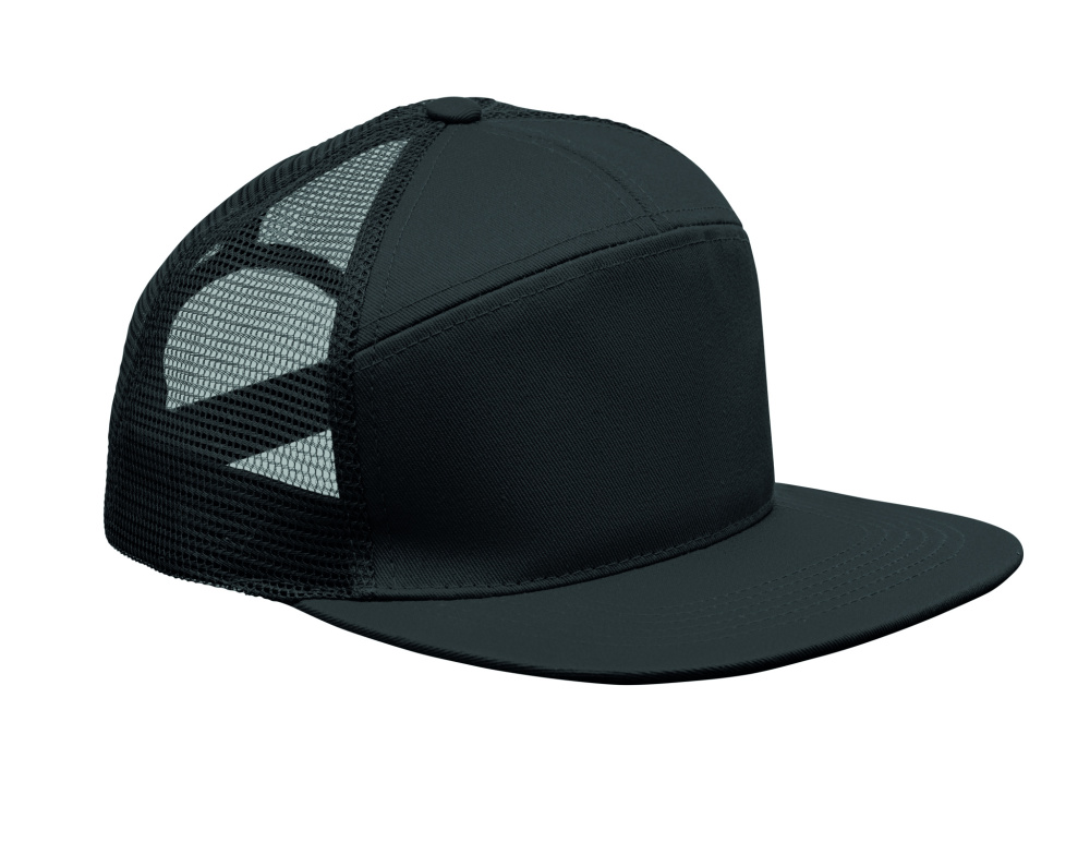 Logo trade advertising products image of: 7 panel flat visor cap