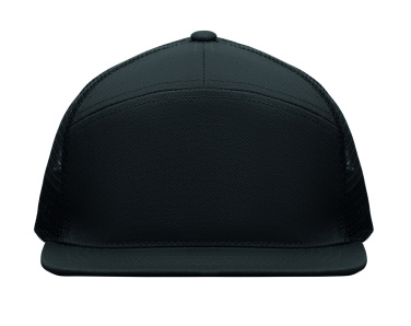 Logo trade business gifts image of: 7 panel flat visor cap