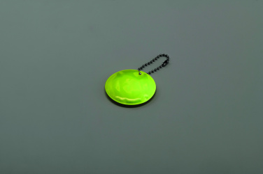 Logo trade corporate gifts image of: Round reflective keyring