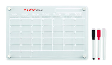 Logotrade promotional giveaway picture of: Magnetic acrylic planner