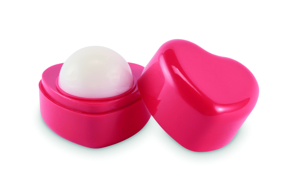 Logo trade corporate gift photo of: Heart shape vegan lip balm
