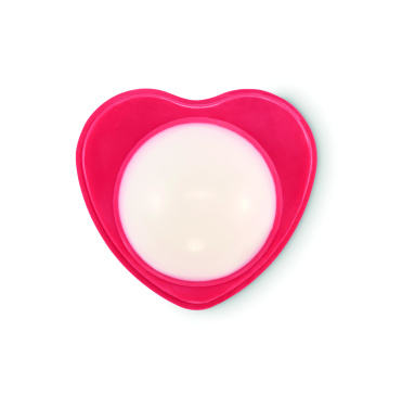 Logo trade corporate gifts image of: Heart shape vegan lip balm