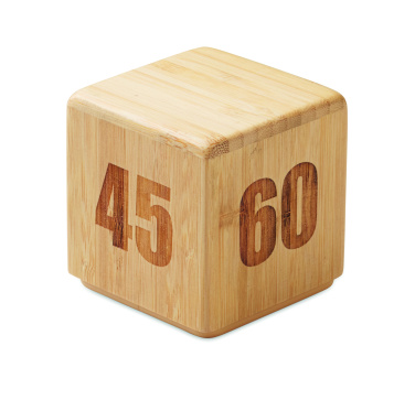 Logotrade promotional merchandise image of: Bamboo twist snooze timer