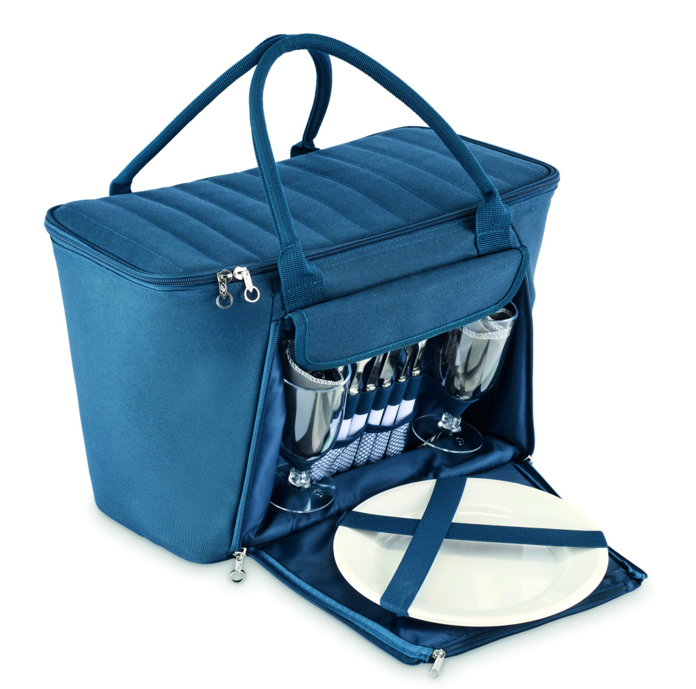 Logo trade promotional merchandise photo of: RPET picnic cooler bag
