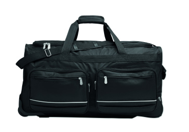 Logo trade promotional items image of: Duffle bag trolley 600D RPET