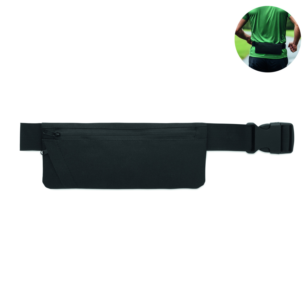 Logotrade promotional item image of: Sports waist bag 600D RPET