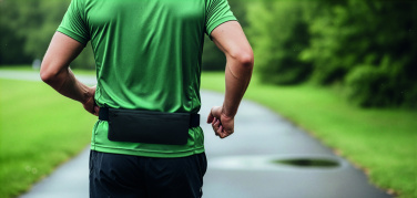 Logotrade corporate gift picture of: Sports waist bag 600D RPET